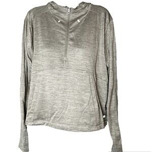 Layer 8 qwik-dry half zip pullover active performance hoodie lightweight